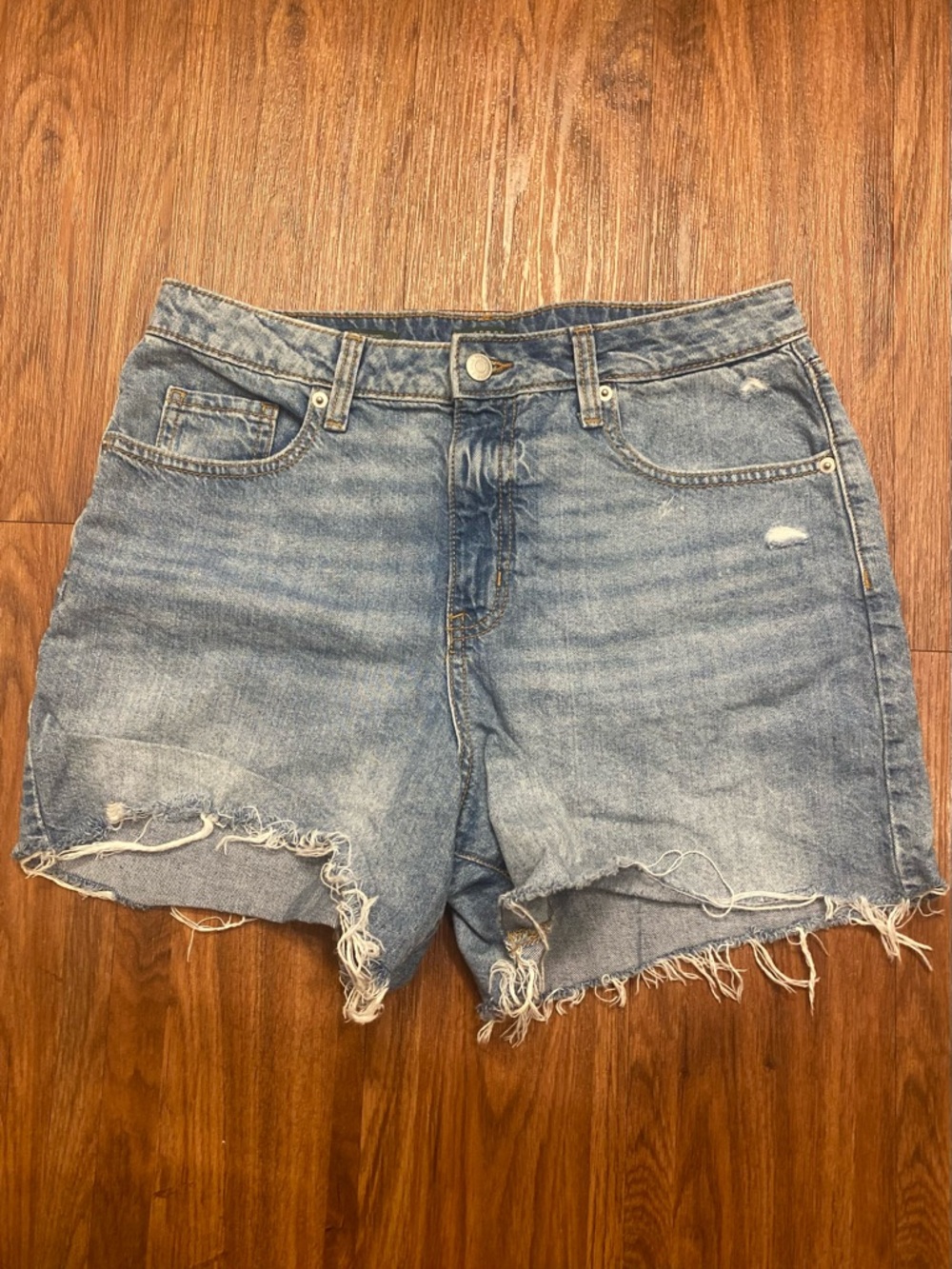 wild fable Light Blue Distressed Denim Shorts